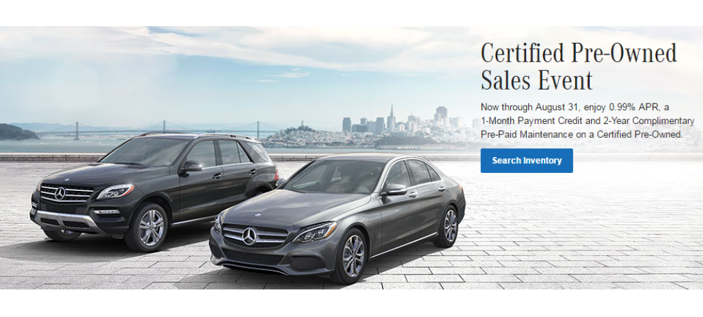 Mercedes-Benz Certified Pre-Owned Sales Event